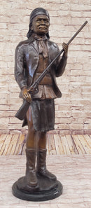 Geronimo With Rifle by C.M Russell Bronze Sculpture