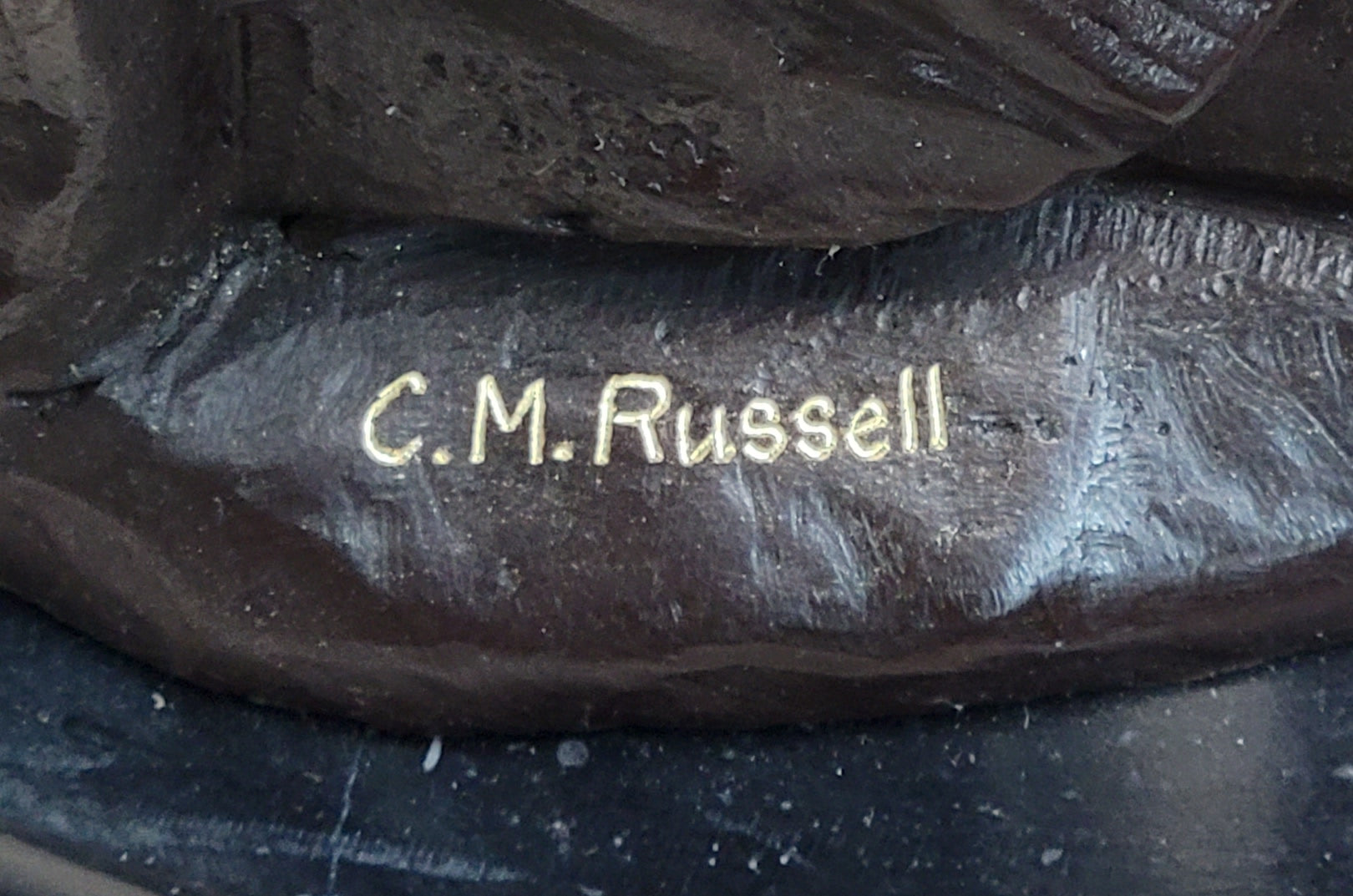Hot Cast Bronze Native American Indian Chief after C.M. Russell