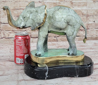 Bronze Elephant on Marble Base Signed Limited 10" x 14"
