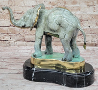 Bronze Elephant on Marble Base Signed Limited 10" x 14"