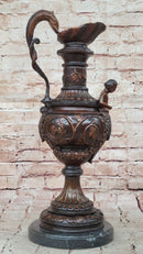 Bronze Dragon Urn with Gate Keeper Signed by Falconet