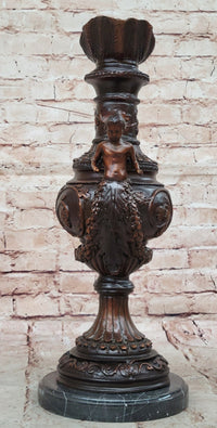 Bronze Dragon Urn with Gate Keeper Signed by Falconet