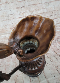Bronze Dragon Urn with Gate Keeper Signed by Falconet