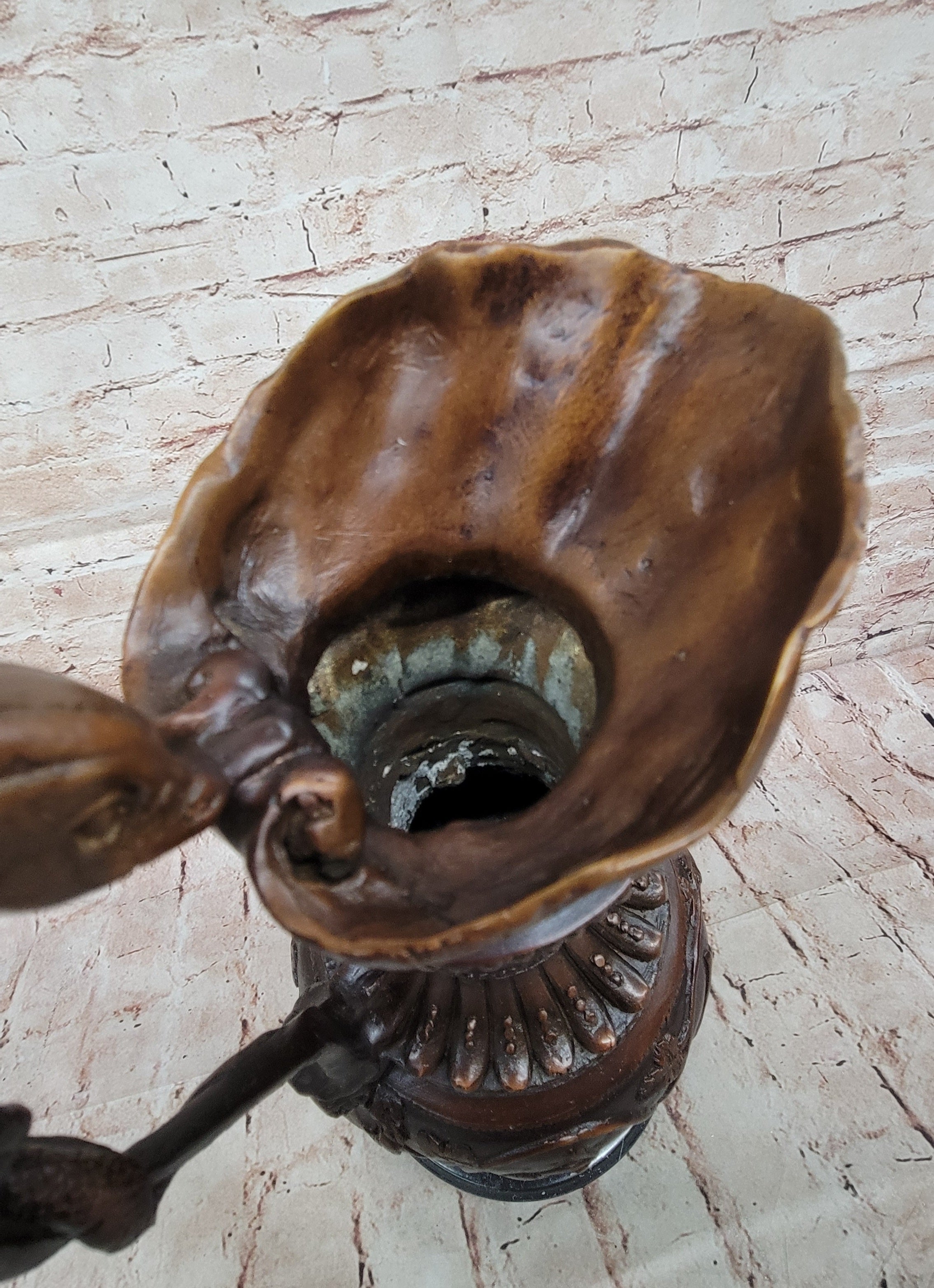Bronze Dragon Urn with Gate Keeper Signed by Falconet