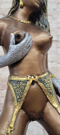 Hot Cast Bronze Erotic Sexy Nude Girl in Lingerie Signed Numbered Original Art by Collett