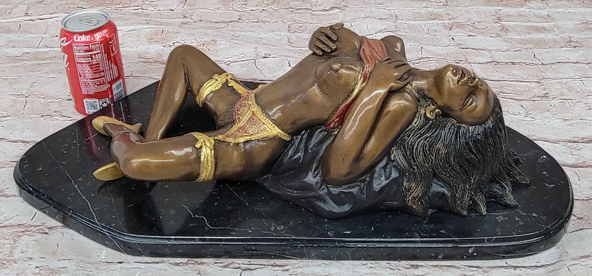 Limited Edition Erotic Nude Woman by Collett Bronze Sculpture