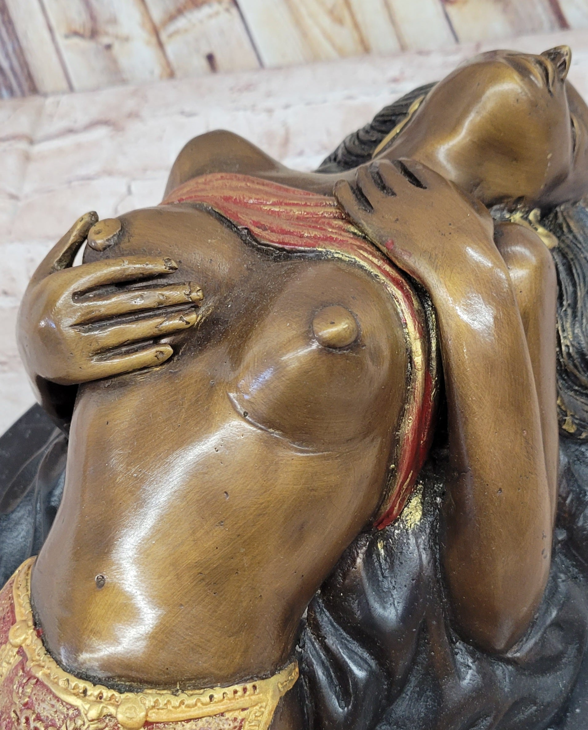Limited Edition Erotic Nude Woman by Collett Bronze Sculpture