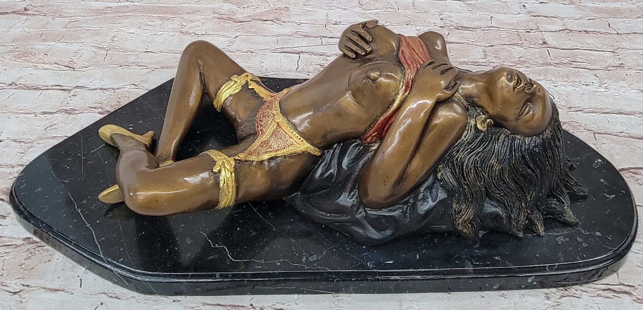 Limited Edition Erotic Nude Woman by Collett Bronze Sculpture