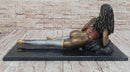 Hot Cast Bronze Sexy Nude Bronze Girl in Stocking & Lingerie Original Signed Art