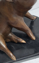 Bronze Cute Pig Sculpture after PJ Mene 8.5" x 10"