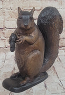 Bronze Metal Squirrel Sculpture by Moigniez
