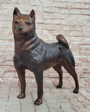 Shiba Inu Puppy Dog Bronze Sculpture Collectible Art
