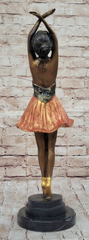 Ballerina Ballet Dancer Bronze Sculpture 21" x 6"