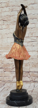 Ballerina Ballet Dancer Bronze Sculpture 21" x 6"