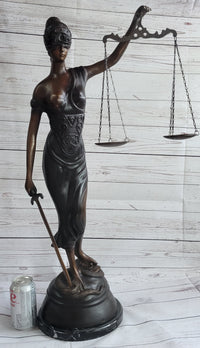 Lady Justice Bronze Sculpture 32" x 19"