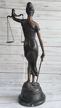 Lady Justice Bronze Sculpture 32" x 19"