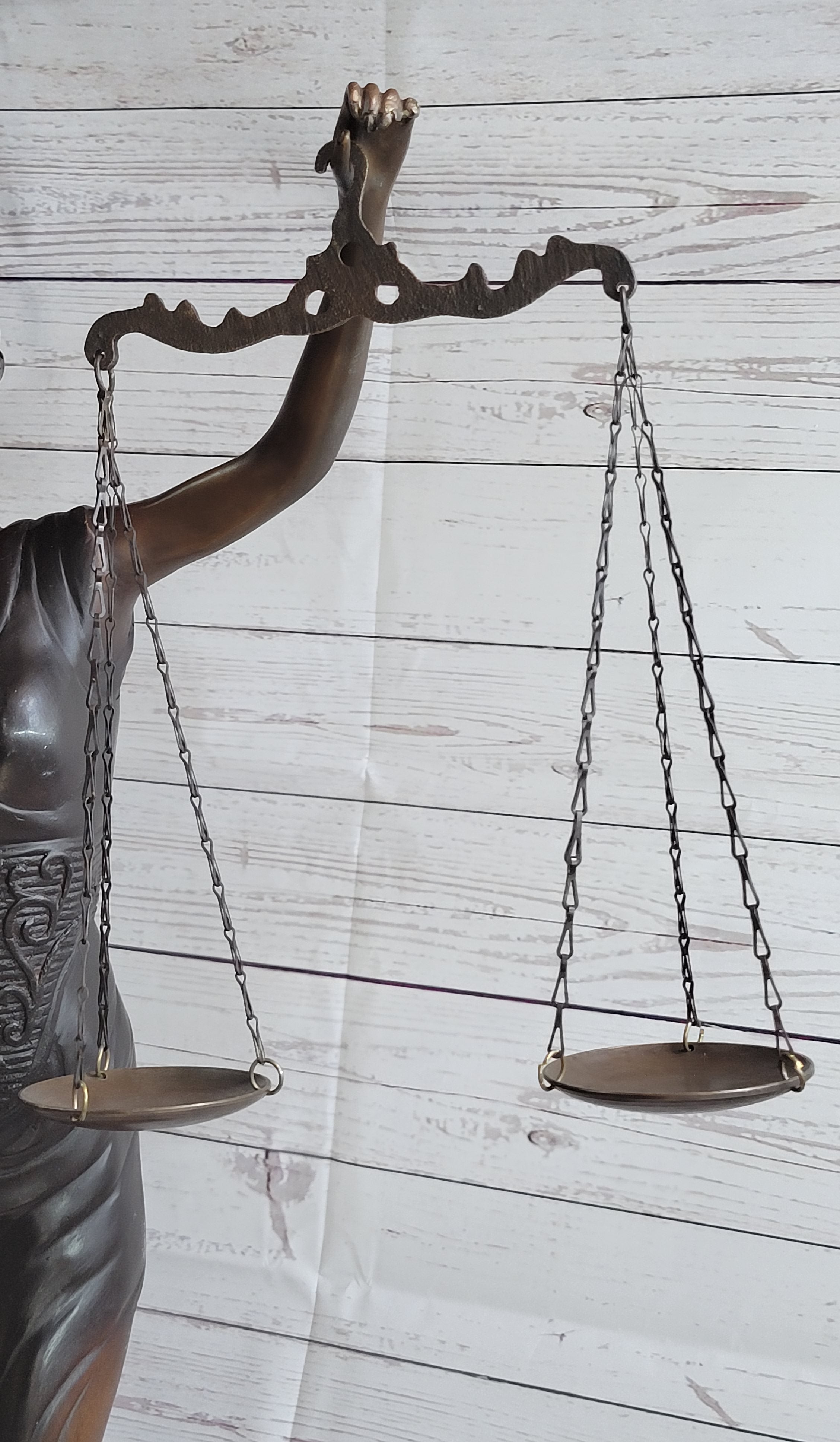 Lady Justice Bronze Sculpture 32" x 19"