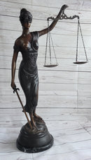 Lady Justice Bronze Sculpture 32" x 19"