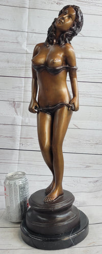 Signed Limited Edition Nude Artwork Naked Female by Collett Bronze Sculpture