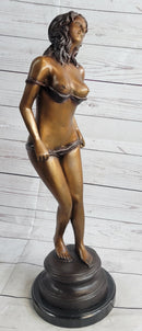 Signed Limited Edition Nude Artwork Naked Female by Collett Bronze Sculpture