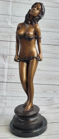 Signed Limited Edition Nude Artwork Naked Female by Collett Bronze Sculpture