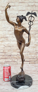 Giambologna Flying Mercury Bronze Sculpture by Lost Wax Method