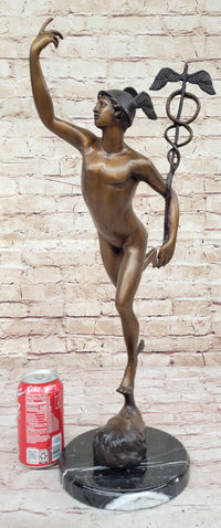 Giambologna Flying Mercury Bronze Sculpture by Lost Wax Method