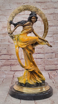 Hand Made Venus Goddess of Love Genuine Bronze Sculpture Signed Collett Statue