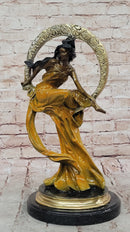 Hand Made Venus Goddess of Love Genuine Bronze Sculpture Signed Collett Statue