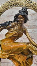 Hand Made Venus Goddess of Love Genuine Bronze Sculpture Signed Collett Statue