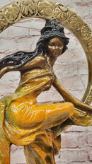 Hand Made Venus Goddess of Love Genuine Bronze Sculpture Signed Collett Statue