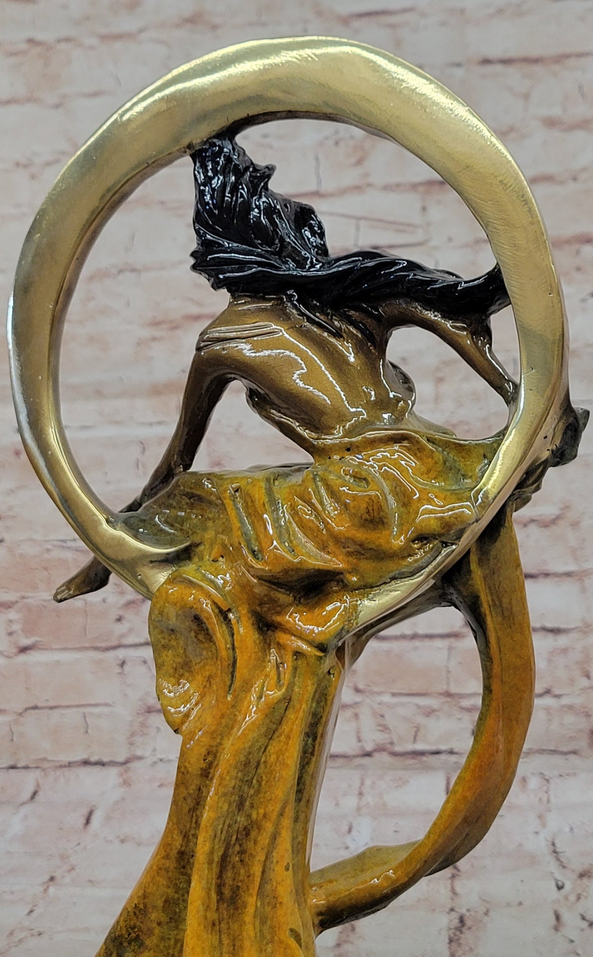 Hand Made Venus Goddess of Love Genuine Bronze Sculpture Signed Collett Statue