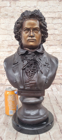 Ludwig Van Beethoven Bronze Bust Sculpture Signed & Numbered