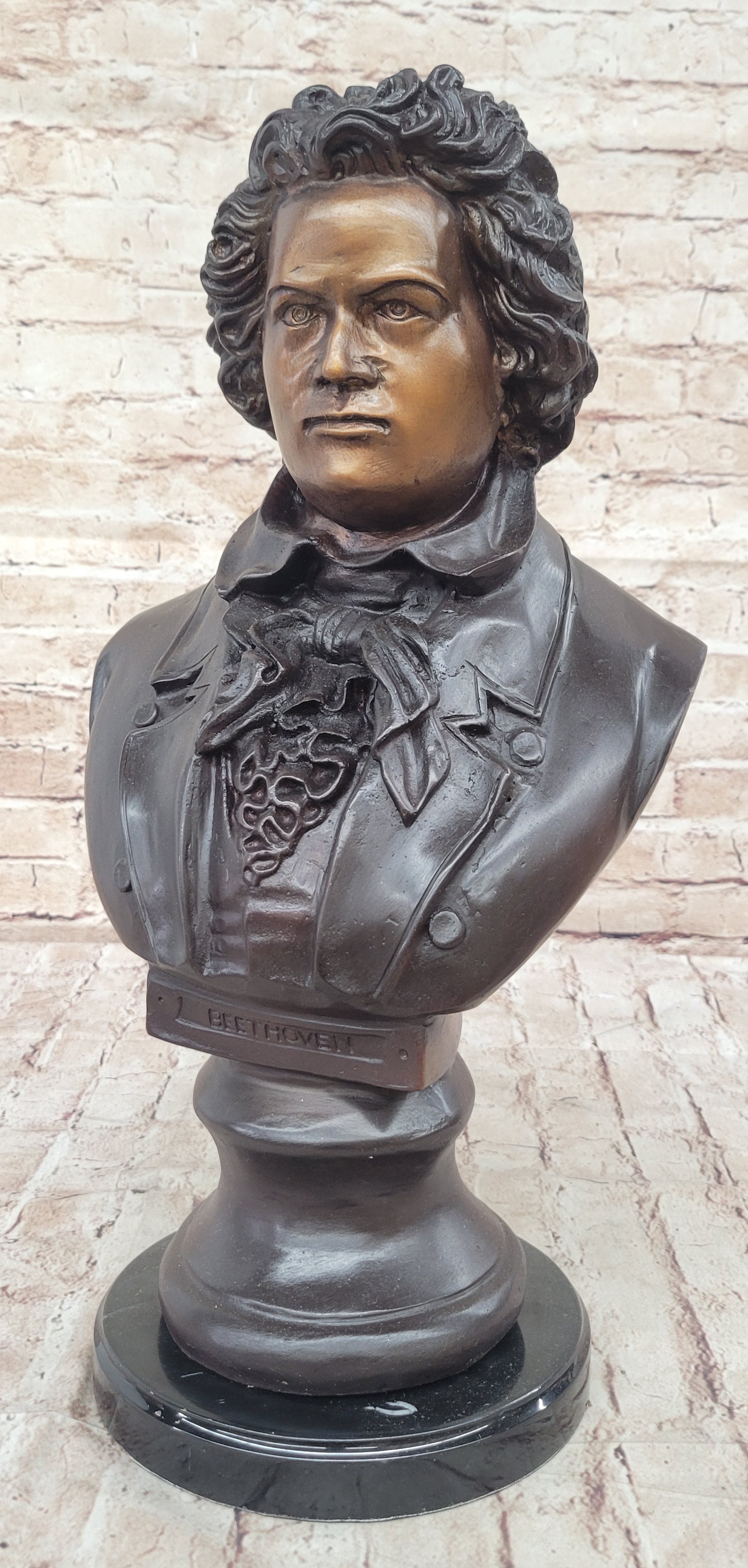 Ludwig Van Beethoven Bronze Bust Sculpture Signed & Numbered