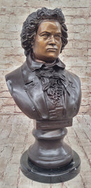 Ludwig Van Beethoven Bronze Bust Sculpture Signed & Numbered