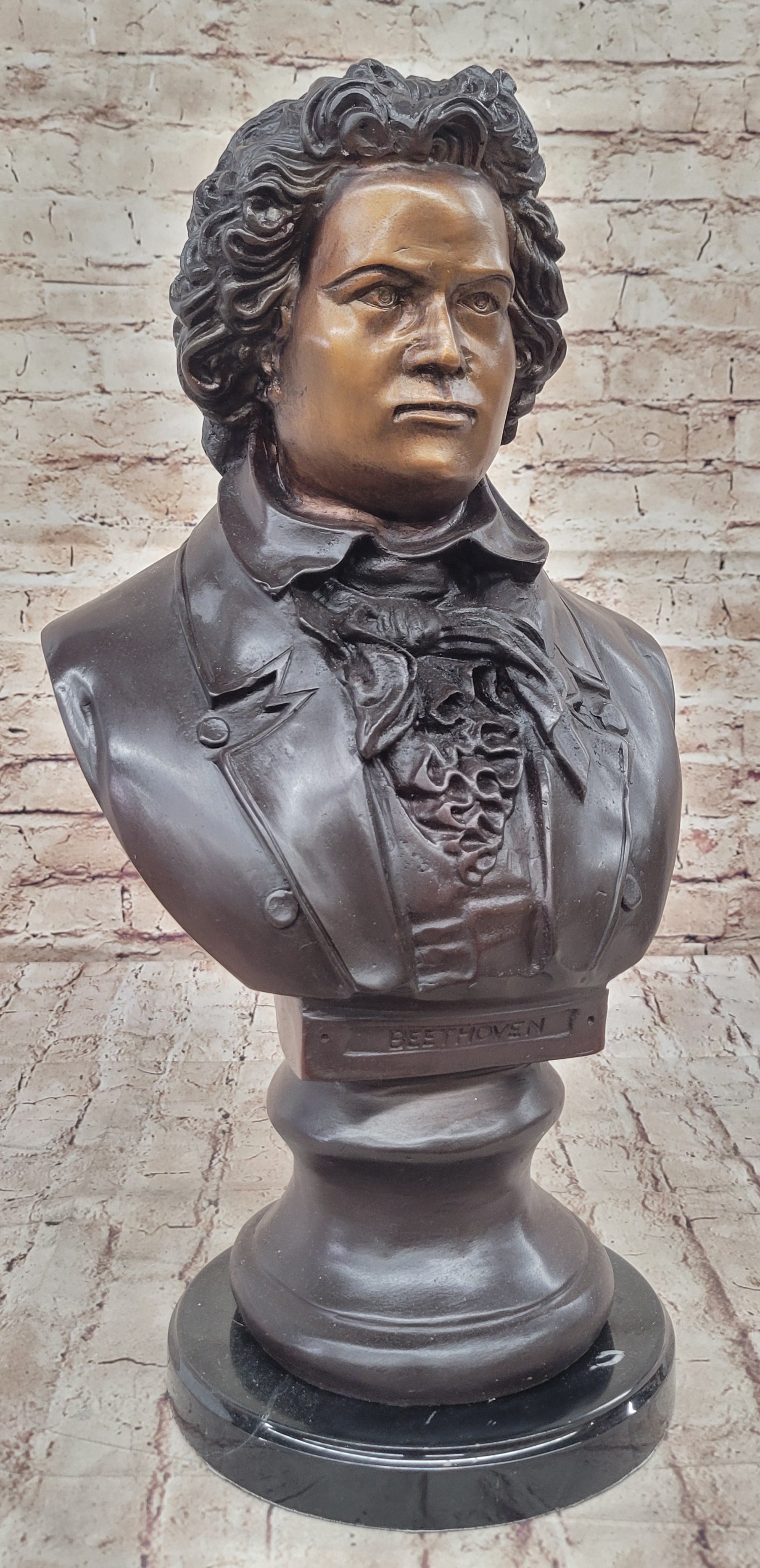 Ludwig Van Beethoven Bronze Bust Sculpture Signed & Numbered