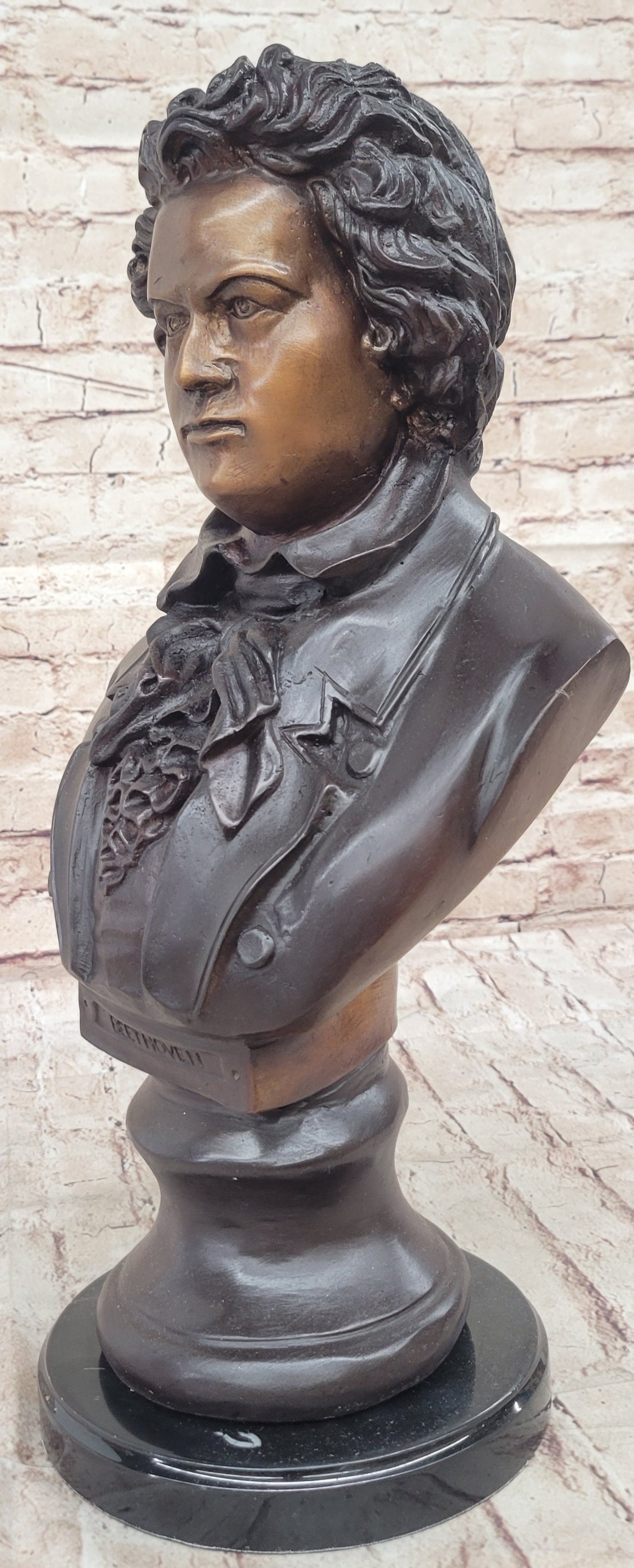 Ludwig Van Beethoven Bronze Bust Sculpture Signed & Numbered