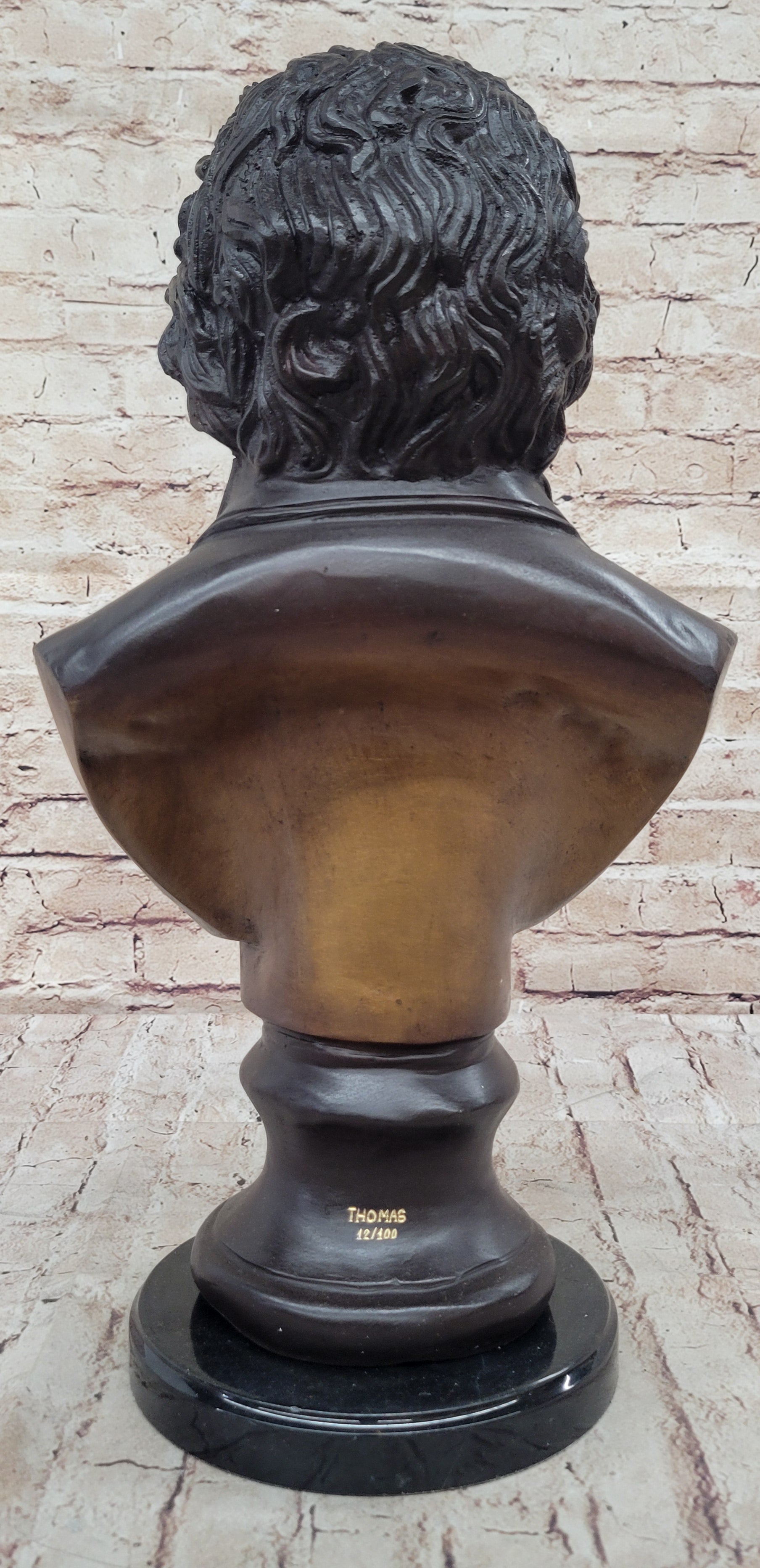 Ludwig Van Beethoven Bronze Bust Sculpture Signed & Numbered