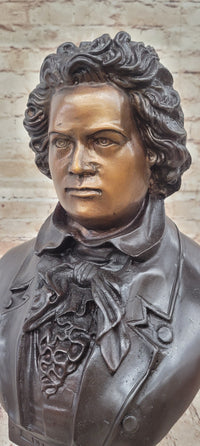Ludwig Van Beethoven Bronze Bust Sculpture Signed & Numbered