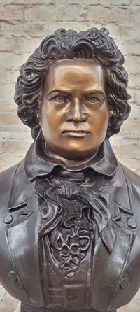 Ludwig Van Beethoven Bronze Bust Sculpture Signed & Numbered
