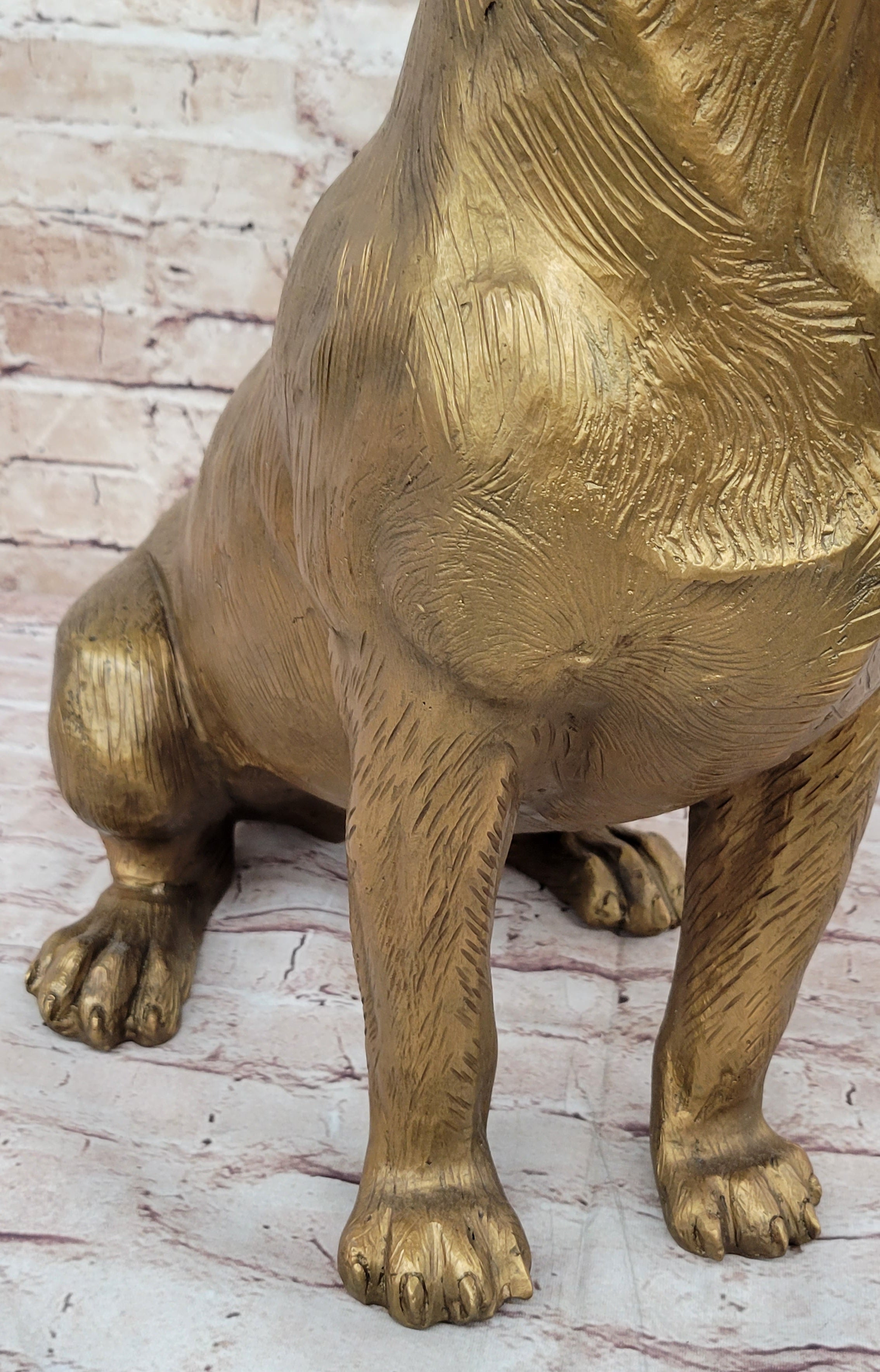 Life Size Jack Russell Terrier Bronze Sculpture 19" x 25"