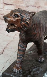 Bronze Tiger Sculpture – Fierce Wildlife Numbered Art