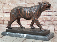 Bronze Tiger Sculpture – Fierce Wildlife Numbered Art