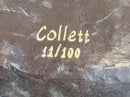 Signed Collett Gymnast Balancing Ball Bronze 24" x 12"