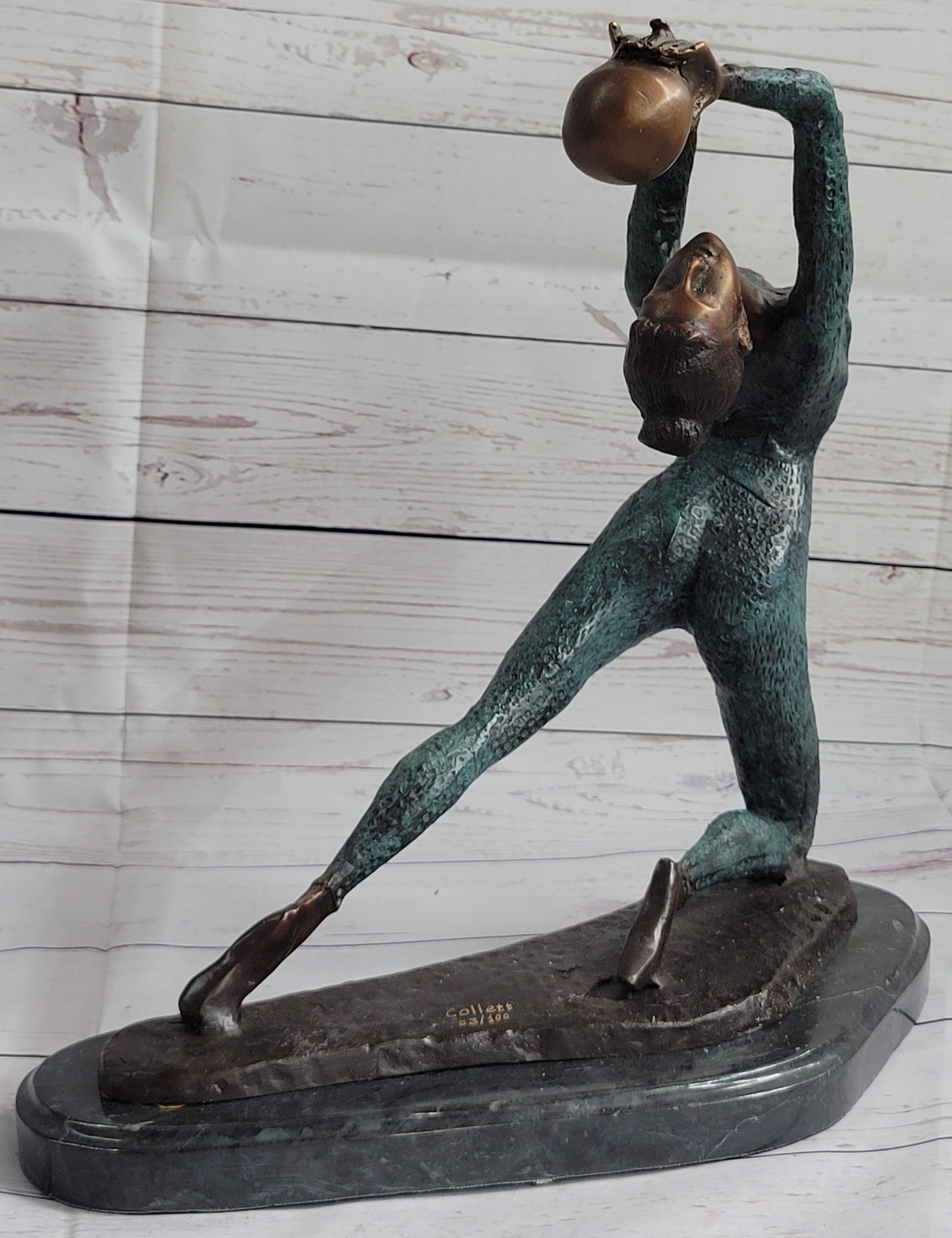 Rhythmic Gymnast Olympic Memorabilia by Collett Bronze Sculpture