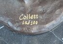Acrobat Gymnast Contortionist Girl Bronze Sculpture Signed on Marble