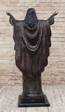 Jesus Christ Arms Outstretched Bronze Sculpture 33" x 20"