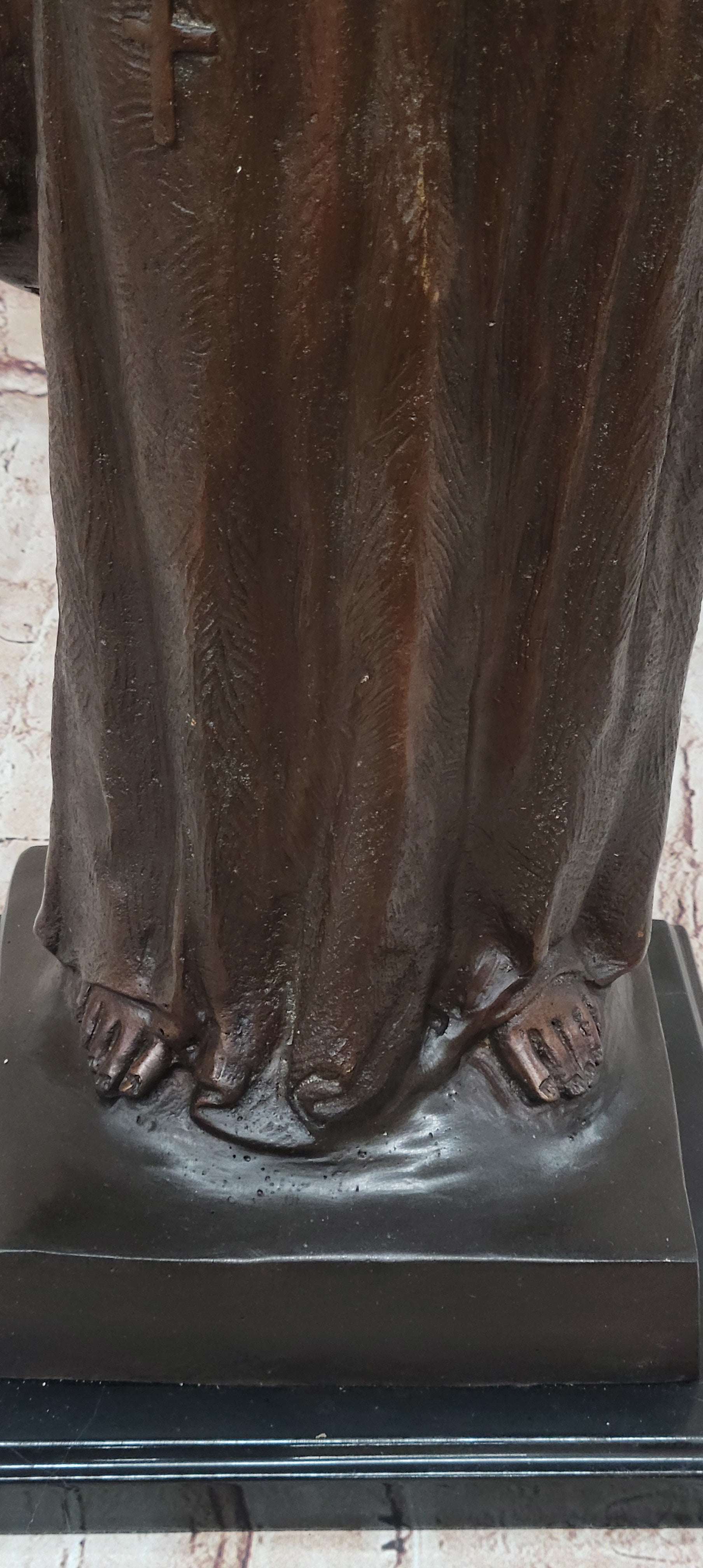 Jesus Christ Arms Outstretched Bronze Sculpture 33" x 20"