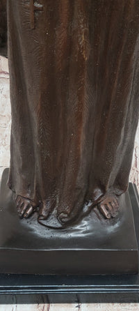 Jesus Christ Arms Outstretched Bronze Sculpture 33" x 20"