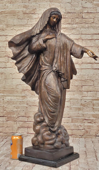 Virgin Saint Mary w/ Outstretched Hand Bronze 33" x 18"